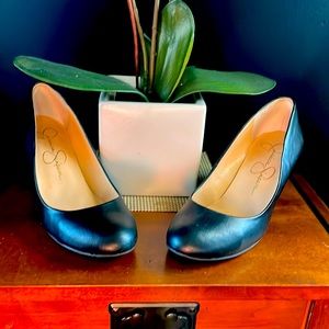 Black wedge Jessica Simpson heels